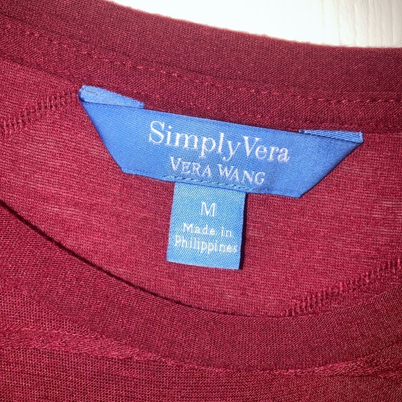 Simply Vera Textured Long Sleeve Shirt - Picture 3 of 3